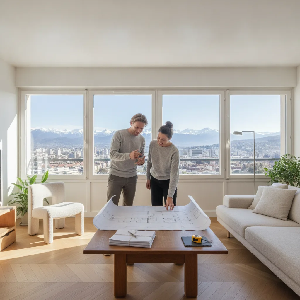 rénovation appartement années 70 Grenoble